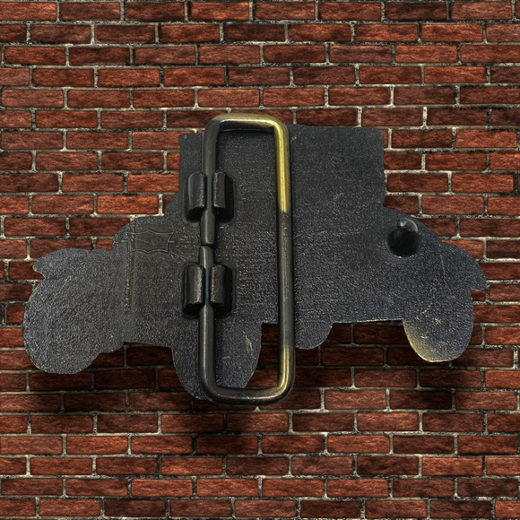 Vintage Henry Ford Model T Belt Buckle Brass Tone Antique Automobile Car - Picture 2 of 3